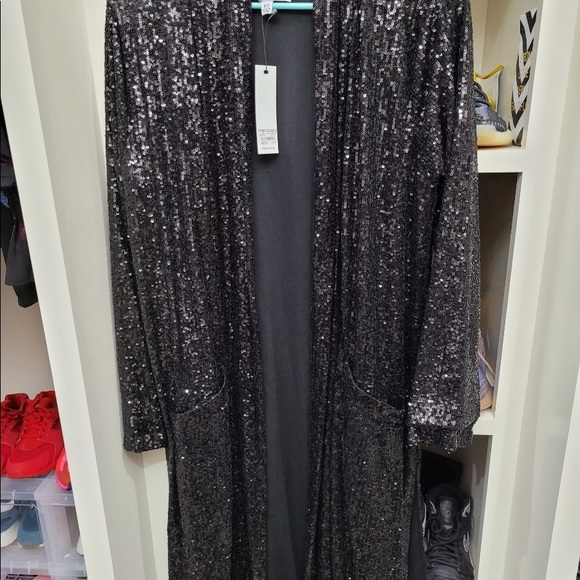 BB Dakota Glitter Bomb Black Duster - Picture 4 of 5